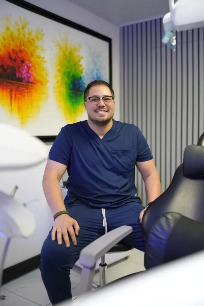 Dr. Juan Alvarado at his dental clinic in Costa Rica